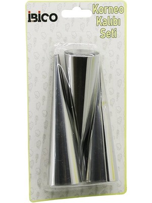 Go İthalat 3pcs  Metal Korneo Kalıp - Pasta Dekorasyon Aparatı Çap:3.4cm x UZUNLUK:12CM BRKT-921602 (784)