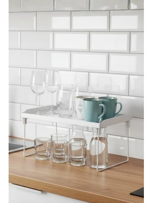 Orvila Dikdörtgen Mutfak ve Banyo Düzenleyici Raf Çok Amaçlı Organizer Raf