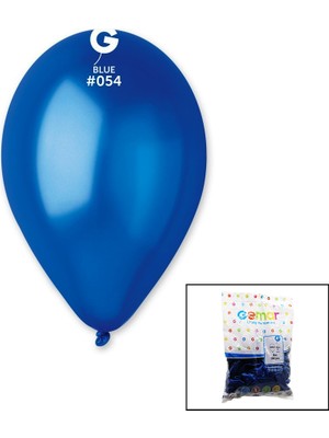 Go İthalat GM-110-36-54 Metalik - Mavi Balon 11'' - 28CM - 100 Parça (784)