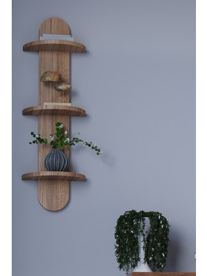 HMC Decor Çok Amaçlı Duvar Rafı Oval