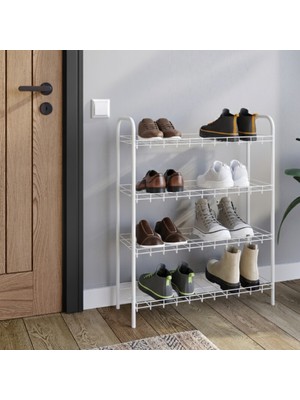 Emkatex Ayakkabılık Metal Ayakkabılık Ayakkabı Rafı Ayakkabı Düzenleyici Raf Katlı Ayakkabılık