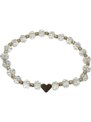 FRS Takı ve Aksesuar Şeffaf Kalp Bilezik