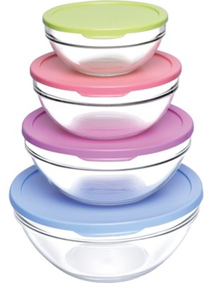 Paşabahçe Chef's 4'lü Saklama Kabı Seti , Snack Set 97268