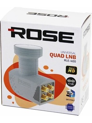 Go İthalat 4lü Uydu Lnb Unıversal Quad Full Hd -  3D - 0.1db RLE-400 (784)
