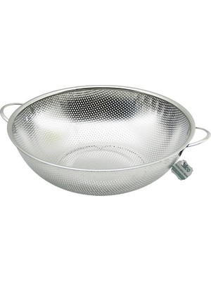 Go İthalat 31CM METAL KULPLU ÇELİK SEPET SÜZGEÇ İNCE TEL AYAKLI (784)