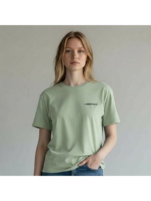 Lumberjack C Neck Kadın Yeşil Yuvarlak Yaka Tişört
