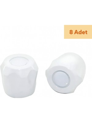 Tayem 8 Adet Petek Vanası Başlığı, Radyatör Vana Kapağı Boş Valon, Petek Musluk Kafası, Vidalı Model