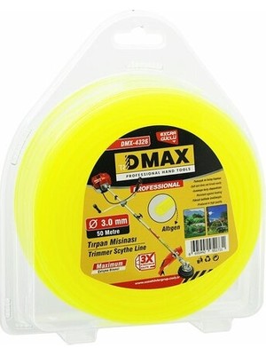 Go İthalat Altı Köşeli Çim Biçme Misinası 3MMX50MT (784)