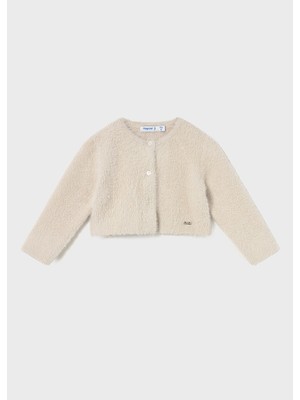 Mayoral Kız Bebek Tüylü Hırka Bej 2357