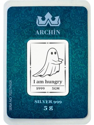 Archin Hediyeye Özel Ruh Temalı 999 Ayar Gümüş ile Tasarlanmış 5 Gram Gümüş Külçesi-759