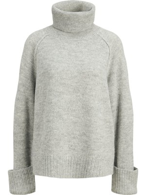 JJXX Light Grey Melange Kadın / Kız Yetişkin Kazak Model Kodu: ( 12282055LIGHT Grey)