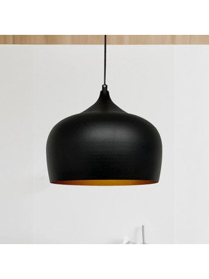 Bamyum Çember Siyah Başlık Siyah Sarkıt Avize Cafe Ofis Butik Mağaza Avize Modelleri