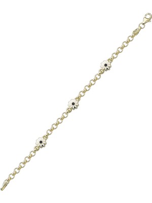 Lilarote Papatya Altın Çocuk Bileklik