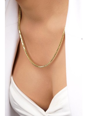 Fiyonk Kuyumculuk 14 Ayar Altın Tondo Zincir Kolye 2.90 mm