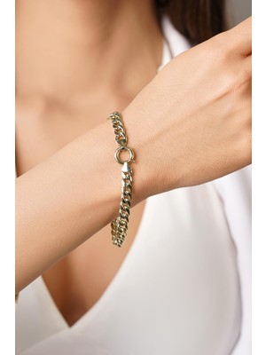 Fiyonk Kuyumculuk 14 Ayar Altın Gurmet Zincir Bileklik