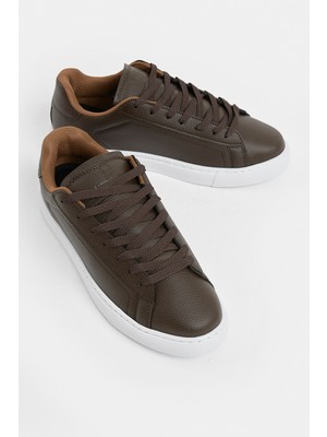 Tonny Black Erkek Kahve Poli Taban Bağcıklı Günlük Spor Ayakkabı