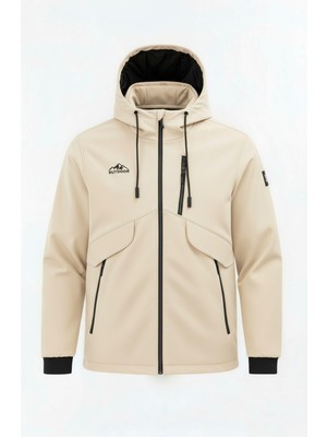 Sivaist Erkek Çocuk Krem Outdoor Su Itici Kapüşonlu Kaban – Rüzgar Geçirmez, Hafif ve dayanıklı