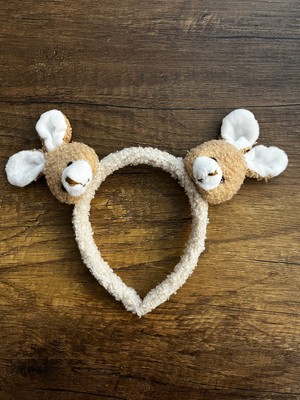 Gülümse Gel 1 Adet Ayıcık Tavşan Kız Çocuk Peluş Taç Pelüş Taç Toka Y2K Kpop Kore