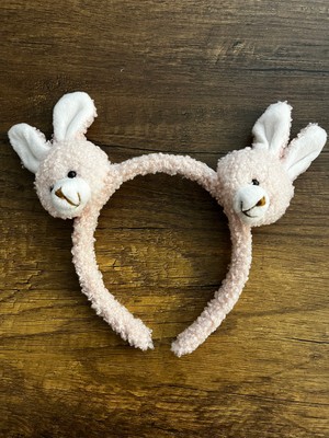 Gülümse Gel 1 Adet Ayıcık Tavşan Kız Çocuk Peluş Taç Pelüş Taç Toka Y2K Kpop Kore