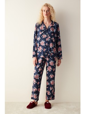 Penti Çok Renkli Flowers Pantolon Pijama Takımı