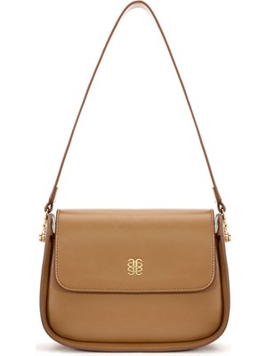 Kapaklı Logolu Çanta Bej 12144556000