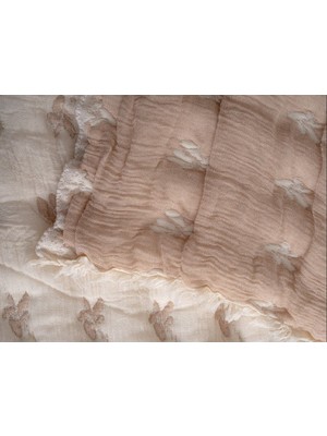 Peshtemalsan 220 x 240 Ebatında 9 Katlı %100 Pamuk Müslin Yorgan, Yatak Örtüsü,pike Yonca Camel