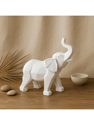 Dekoratif Fil Geometrik