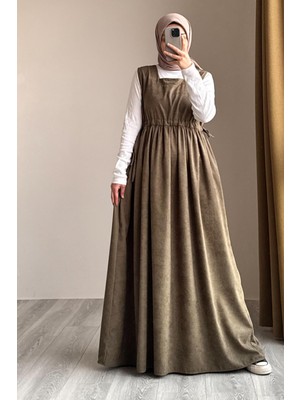 Ande Tesettür Nubuk Jile - Yeşil