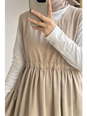 Ande Tesettür Nubuk Jile - Vizon