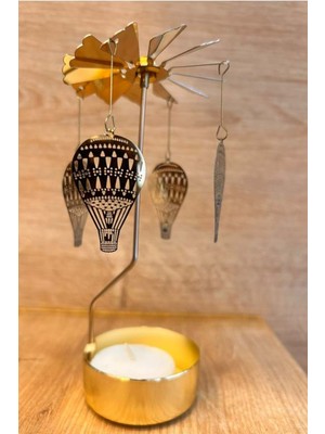 Ciyu Ticaret Isı Ile Hareket Eden Balon Şekilli Dönen Mumluk Dekoratif Hediyelik