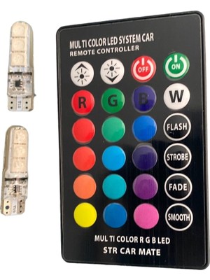 T10 Park Ampülü, Kumandalı, Çakar Mod, Yüksek Performans, Güçlü Işık