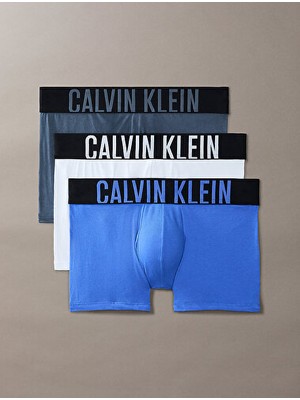 Calvin Klein Erkek Şerit Detaylı 3'lü Boxer Seti