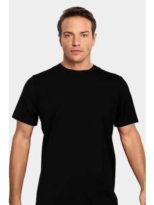 Jiber Erkek Premium Bambu Terletmeyen Hafif Kumaş T-Shirt