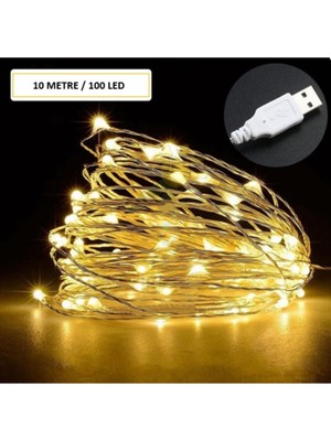 10 Metre USB LED Gün Işığı Dekoratif Tel, Şık ve Esnek Aydınlatma