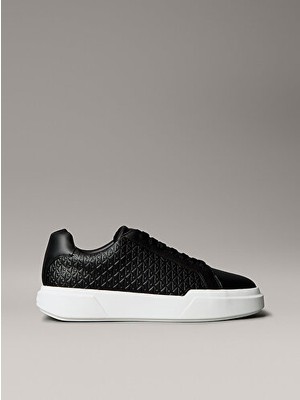 Calvin Klein Erkek Chunky Cupsole Lace Up Deri Sneaker