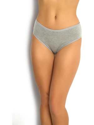 Jiber 652 Kadın Rahat Pamuklu Yüksel Bel Bikini Külot 1 Adet