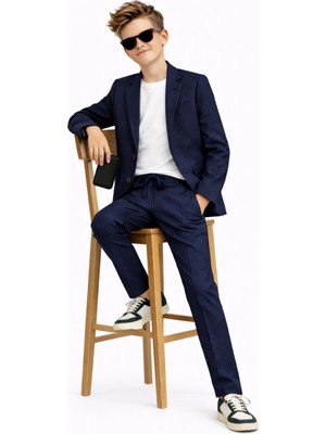 Ahengim Erkek Çocuk Modern Casual Slim Fit Takım Elbise AK2850
