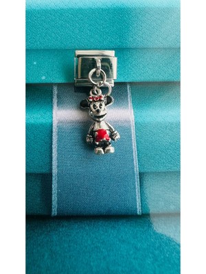 Poseidons Jewellery Minnie Mouse Sallantılı Italyan Charm