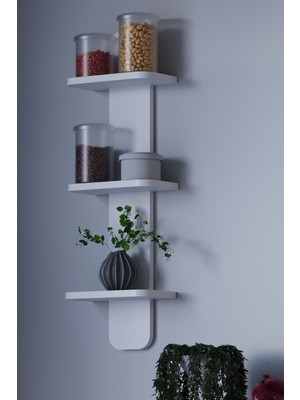 HMC Decor Çok Amaçlı Duvar Rafı Düz