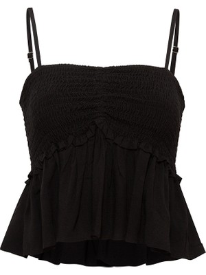 F21 Büzgü Detaylı Bluz