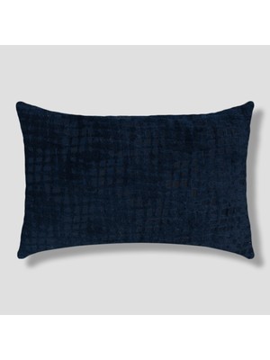 Sezyon Riva Desenli 40X60 Gece Mavisi Kırlent Kılıfı