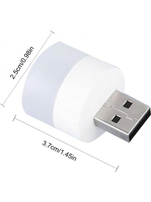 USB LED Gece Lambası, Okuma Işığı, Powerbank ve Laptop Uyumlu, 110 Lümen