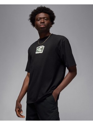 Nike Jordan Aj3 Money Tee Pamuklu Siyah Günlük Tişört
