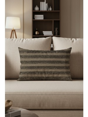 Sezyon Elya Desenli 30X50 Mocha Renkli Kırlent Kılıfı