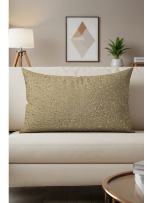 Sezyon Yuna Desenli 40×60 Açık Kahverengi Kırlent Kılıfı