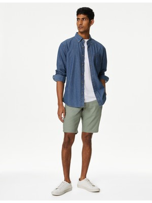 Marks & Spencer Regular Fit Keten Şort