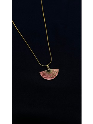 Glossy Jewelery Gold - Yelpaze Kolye