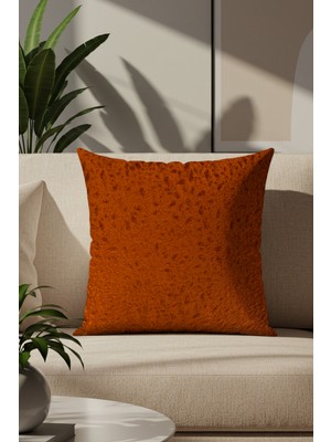 Sezyon Yuna Desenli 50X50 Kiremit Kırlent Kılıfı