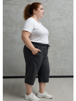 Quits Kids QKBYN-2325-BATTAL Beden Bayan Düz Kapri