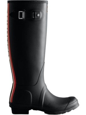 Hunter Women Original Tall Tri Colour Logo Boot Kadın Siyah Uzun Bot Wft2353rma-Blk